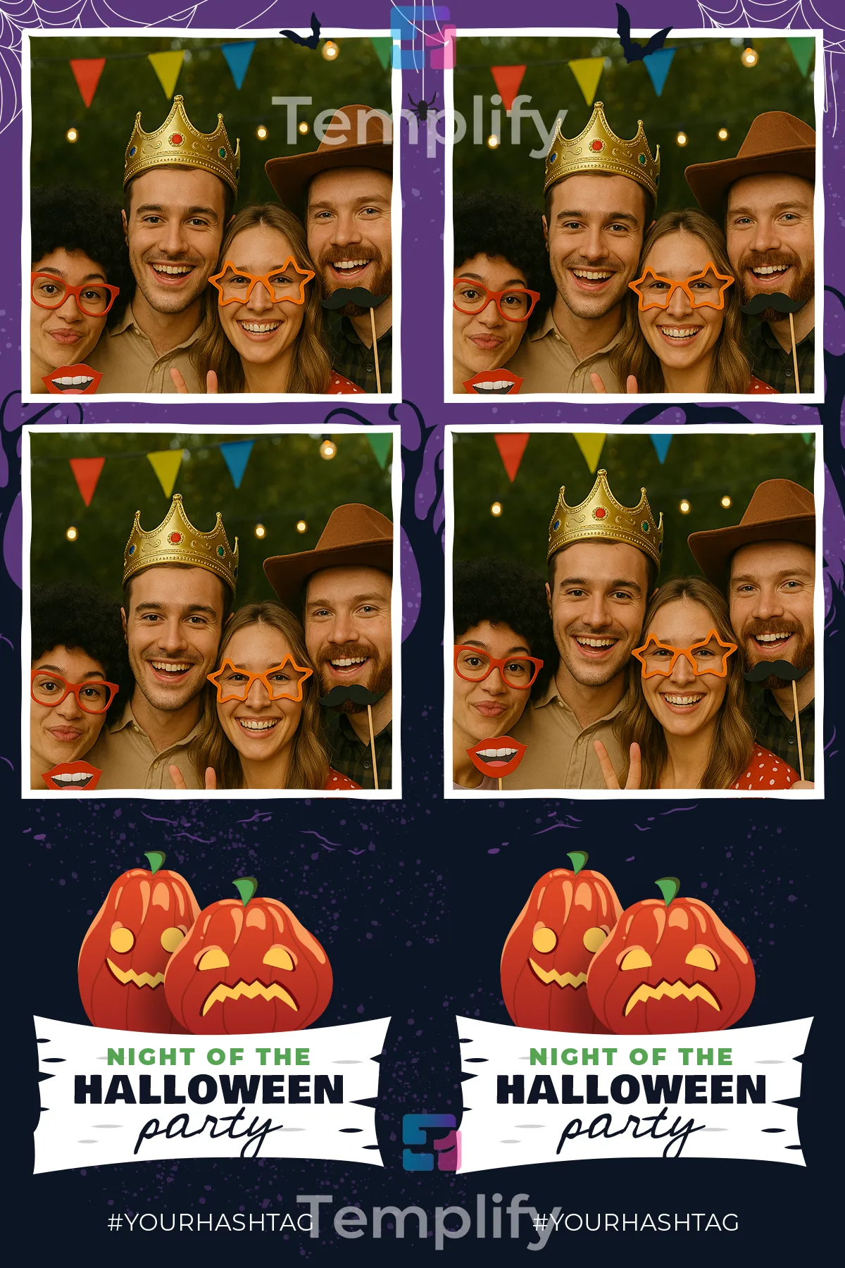 Buhuhu halloween photo booth template