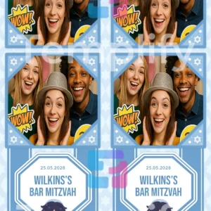 Bar mitzvah photo booth template