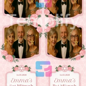 Bar mitzvah photo booth template