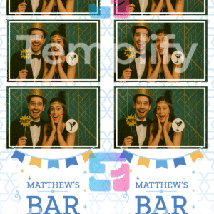 Bar mitzvah photo booth template