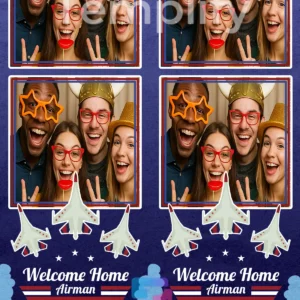 Air force photo booth template