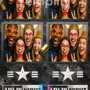 Army party photo-booth template