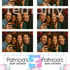 Baby shower photo booth template